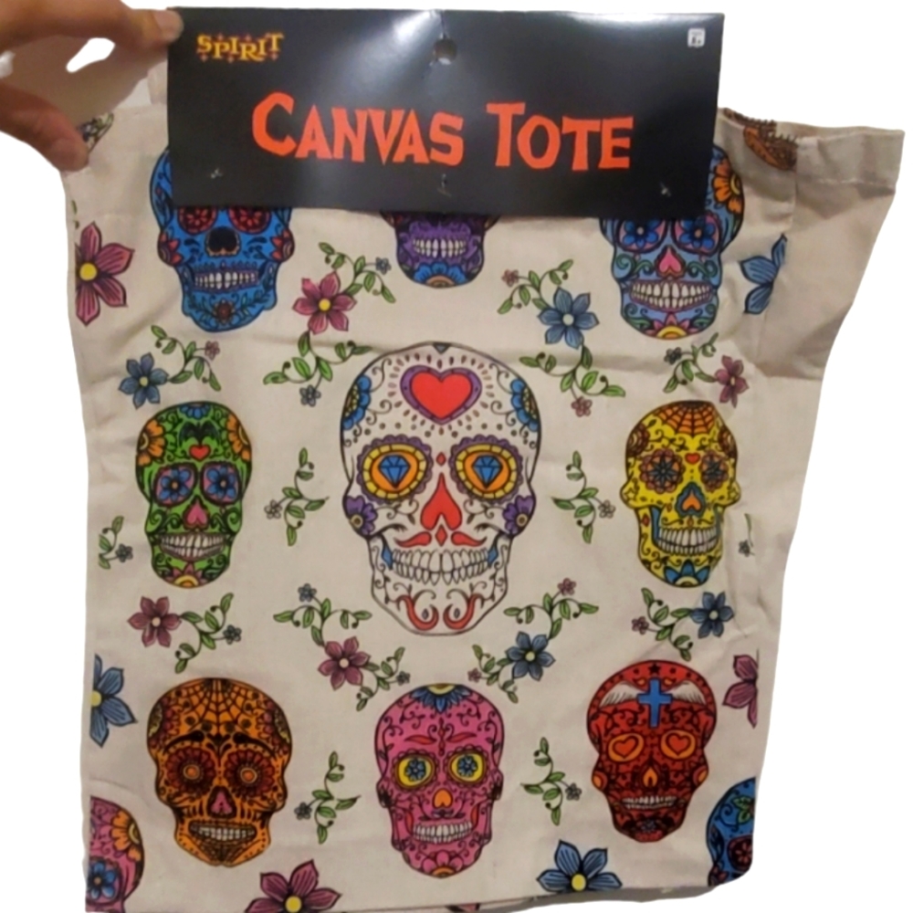 Canvas Tote | Decorative Skulls
